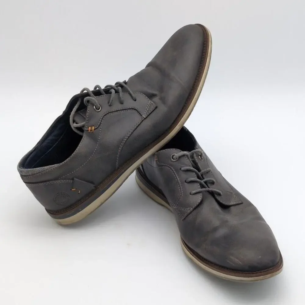 Bullboxer Shoes Mens Size 11 Gray B-52 Casual Dress Lace Up Oxford Sneakers